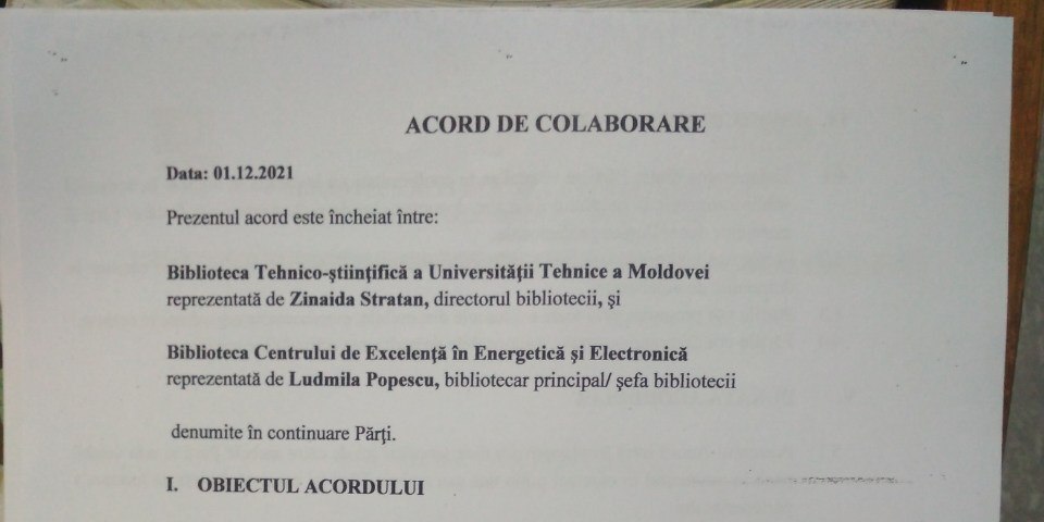 Biblioteca Tehnico–Ştiinţifică a Universităţii Tehnice a Moldovei